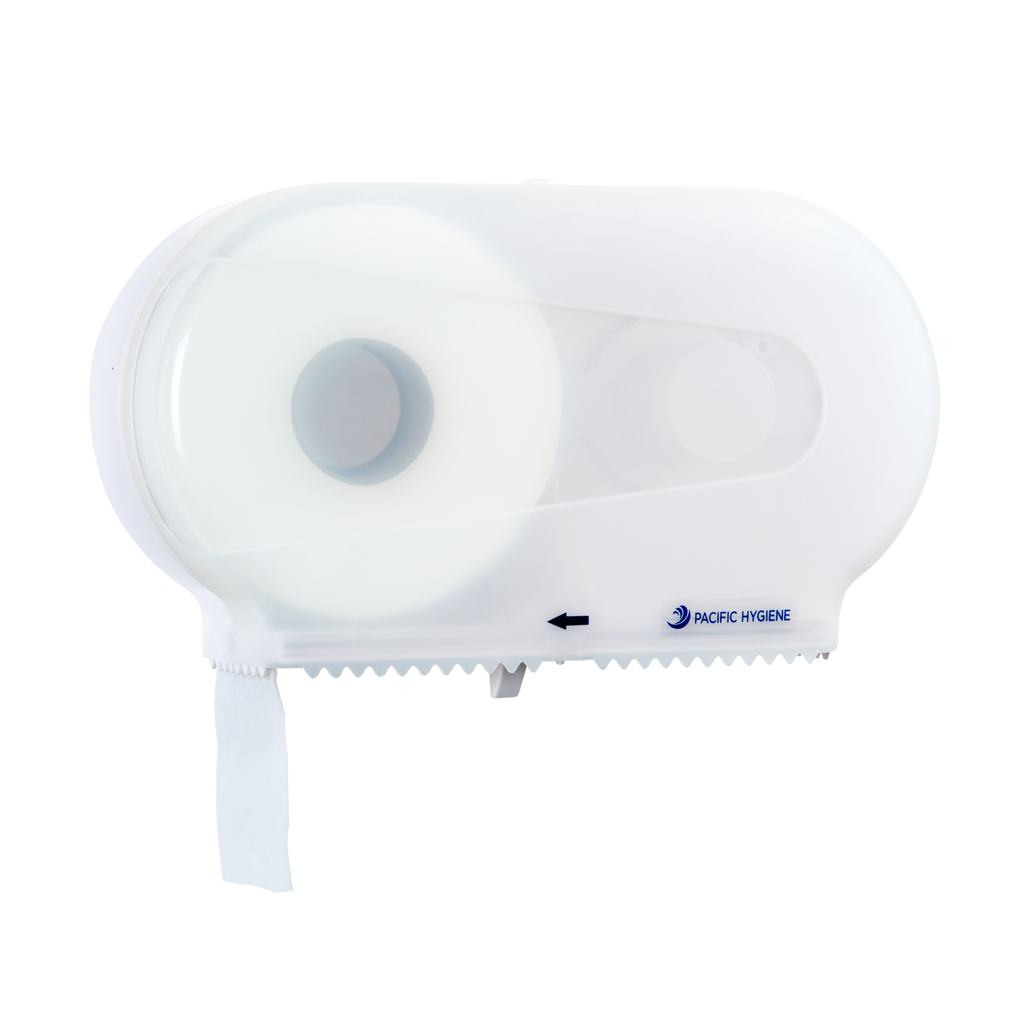 Pacific Hygiene Double Jumbo Toilet Roll Dispenser - White