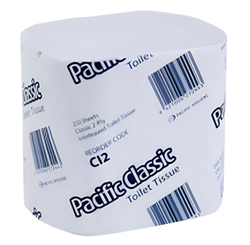 Pacific Classic Interleaved Tissue 2-Ply 250 Sheets