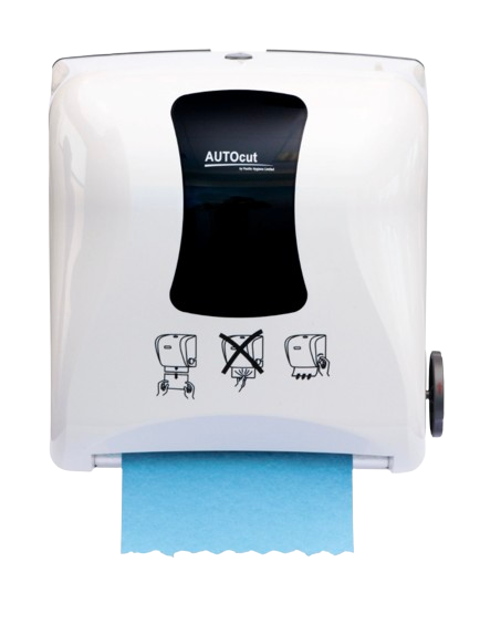 Auto Cut Towel Dispenser - White