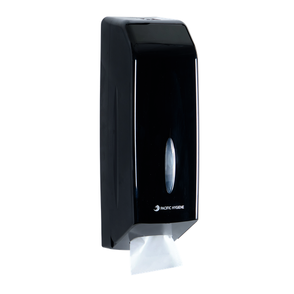 Pacific Hygiene Interleaved Toilet Tissue Dispenser Black