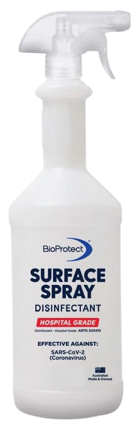 BioProtect Surface Spray Disinfectant 550ml Spray Bottle