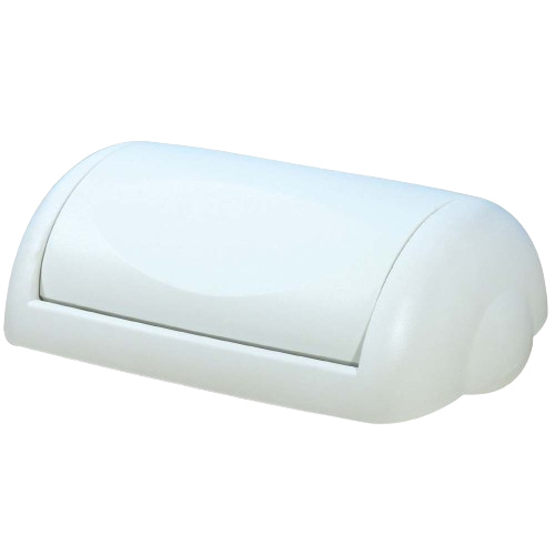 Waste Paper Bin White 43L - Swing Lid